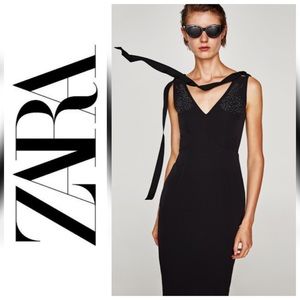 NWT Zara Printed Dress with Straps - L